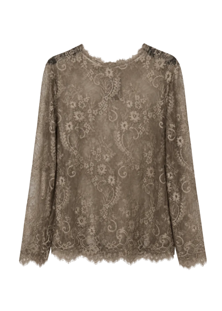 Camiseta blonda con transparencias