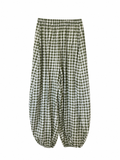 Pantalón bombacho cuadros
